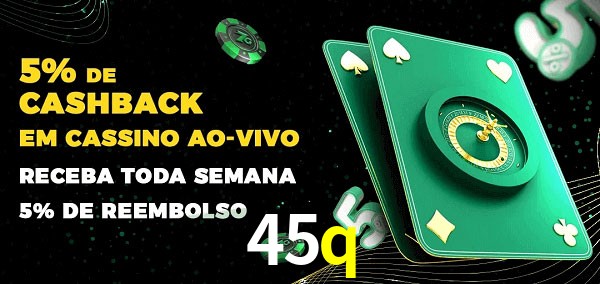 Promoções do cassino ao Vivo 45q